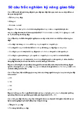 Đề cương môn Kỹ năng giao tiếp - Trường Đại học lao động -  xã hội