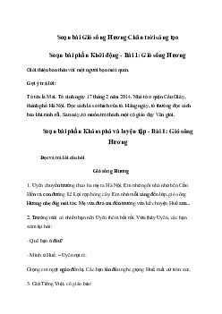 Soạn bài Gió sông Hương trang 40 | Tiếng Việt 3 Chân trời sáng tạo