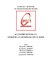 Bài tập Thiết kế mô hình HTA của hệ thống bán đồ ăn online môn Thiết kế tương tác đa phương tiện | Học viện Công Nghệ Bưu Chính Viễn Thông