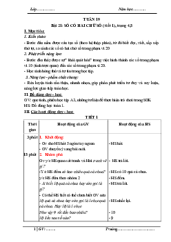 Bài 19 | Giáo án học kì 2 | Toán 1| Kết nối tri thức với cuộc sống