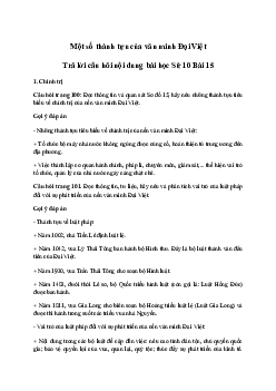 Giải Lịch sử 10 Bài 15: Một số thành tựu của văn minh Đại Việt | Cánh diều