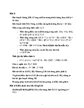 Bài Tập Điểm Môn Thống Kê Ứng Dụng: Bài 5 & Bài 6 Kiểm Định Nhu Cầu. Môn Thống kê ứng dụng | Đại học Văn Hiến.