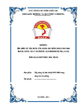 Tiểu luận kết thúc học phần Ứng dụng bộ tiêu chuẩn iso 9000 trong công tác văn phòng | Học viện Hành chính Quốc gia