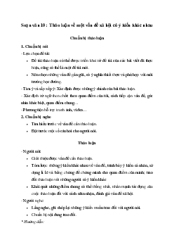 Soạn bài Thảo luận về một vấn đề xã hội có ý kiến khác nhau - Kết nối tri thức Ngữ văn lớp10