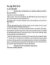 Tóm tắt môn triết học Mác – Lê Nin chương 1.3-Trường Đại học Vinh