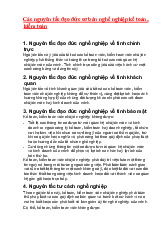 Các nguyên tắc đạo đức cơ bản nghề nghiệp kế toán, kiểm toán môn Đạo đức nghề nghiệp| Học viện Nông nghiệp Việt Nam