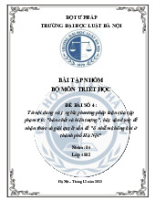 Bản Chất và Hiện Tượng trong Ô Nhiễm Khí Ở Thành Phố Hà Nội | Môn Triết học Mac-Lenin & Tư tưởng Hồ Chí Minh - Trường Đại học Luật Hà Nội