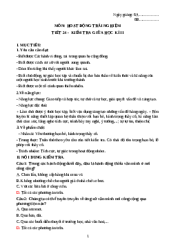 Đề thi giữa học kì 2 môn Hoạt động trải nghiệm hướng nghiệp 6 năm 2023 - 2024 sách Kết nối tri thức với cuộc sống | Đề 3