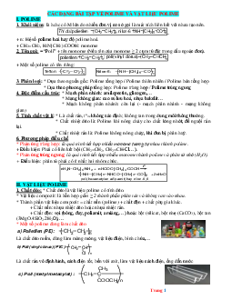 Các dạng bài tập về Polime và vật liệu Polime hóa học 12