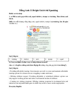 Giải Tiếng Anh 11 Unit 6 6d Speaking | Bright