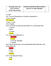 Ngân hàng bộ đề trắc nghiệm Lịch sử văn minh thế giới 1