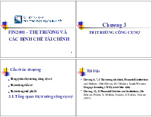 Chương 3: Thị trường công cụ nợ - Môn Thị trường và các định chế tài chính - Đại Học Kinh Tế - Đại học Đà Nẵng