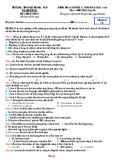 Đề Kiểm Tra Kỳ 1 Sinh 10 THPT Lê Trọng Tấn TP HCM 2025-2026 Có Đáp Án