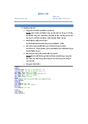 Bài báo cáo Lab 1: Vi xử lí - Cấu trúc máy tính và vi xử lí | Đại học Bách Khoa, Đại học Đà Nẵng