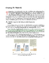 Chương 19: Nhiệt độ | Tài liệu vật lý kỹ thuật