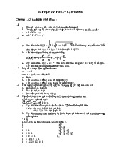 Bài tập Kỹ thuật lập trình | Trường Đại học Sư phạm Kỹ thuật Thành phố Hồ Chí Minh