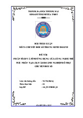 Phân Tích Ứng Dụng AI Trong CĐS Doanh Nghiệp | Bài thảo luận Chuyển đổi số trong kinh doanh