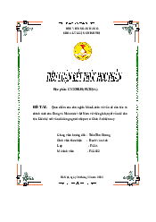 ĐỀ TÀI: Quan điểm của chủ nghĩa Mác-Lênin về vấn đề dân tộc và chính sách của Đảng và Nhà nước Việt Nam về việc giải quyết vấn đề dân tộc. Liên hệ với vấn đề dòng người nhập cư ở Châu Âu hiện nay | CNXHKH