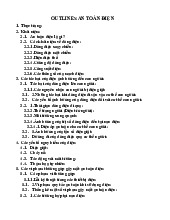 Outlines: Chất lượng An toàn Lao động và Điện năng | Môn An toàn điện - Đại học Sư phạm Kỹ thuật Thành phố Hồ Chí Minh