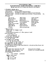 Ngữ pháp môn Tiếng anh lớp 11