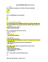 Bộ câu hỏi thi môn JAVA cơ sở | Trường đại học kinh doanh và công nghệ Hà Nội