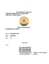 Giải bài tập môn luật dân sự | trường Đại học Huế