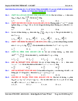 Tìm điều kiện của x để bất phương trình mũ – lôgarit đúng với y thỏa mãn điều kiện