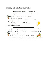 Bài tập cuối tuần Toán lớp 2 cả năm 2024 Kết nối tri thức