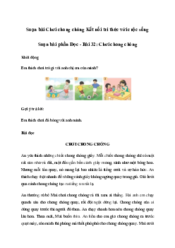 Soạn bài Chơi chong chóng (trang 133 | Tiếng việt 2 sách Kết Nối tri thức