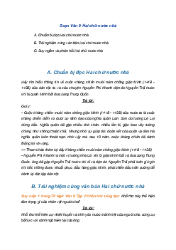 Soạn bài Hai chữ nước | SGK Ngữ Văn 9 Chân trời sáng tạo (Tập 2)