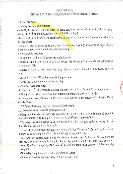 Quy trình quản lý chất lượng thi công hoàn thiện | Đại học Kỹ thuật - Công nghệ Cần Thơ