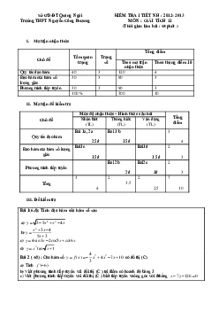 Đề kiểm tra 1 tiết Đại số và Giải tích 11 chương 5 trường THPT Nguyễn Công Phương – Quảng Ngãi