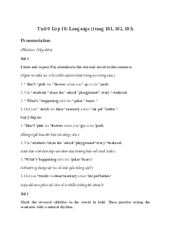 Tiếng Anh 10 Unit 9: Language - Kết Nối Tri Thức