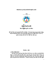 Phân tích luận điểm Hồ Chí Minh: “Nước độc lập mà người dân không được hưởng hạnh phúc tự do thì độc lập cũng chả có nghĩa lý gì”.| môn tư tưởng Hồ Chí Minh