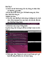 Hướng dẫn thực hiện và kiểm tra cấu hình mạng | Môn Mạng máy tính - Đại học Cần Thơ