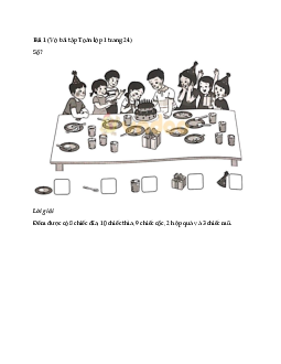 Giải vở bài tập Toán lớp 1 trang 24, 25, 26 sách Cánh Diều