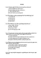 TOP Câu Hỏi Trắc Nghiệm Môn Đại cương lịch sử Việt Nam | Đại học Thủ đô Hà Nội