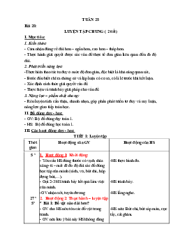 Bài 25 | Giáo án học kì 2 | Toán 1| Kết nối tri thức với cuộc sống