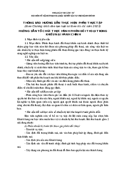 Hướng dẫn phiên đối thoại trong khiếu nại hành chính