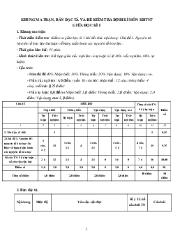 Đề kiểm tra giữa kì 1 Khoa học tự nhiên lớp 7 năm học 2023 - 2024 | Chân trời sáng tạo