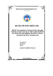 Vận dụng lý luận về mối quan hệ biện chứng giữa lực lượng sản xuất và quan hệ sản xuất - Triết học Mác Lenin | Đại học Kinh Tế Quốc Dân