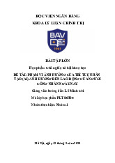 Bài tập lớn về AI và lao động trong chủ nghĩa xã hội khoa học | Học viện Ngân hàng