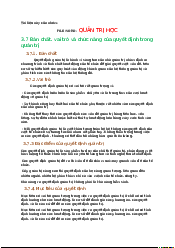 Tài liệu ôn tập Quản trị học | Trường Đại học Mở Thành phố Hồ Chí Minh