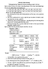 Bài tập Kinh tế lượng kkkkkkkkkkkkkkkk