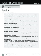 End of unit test - Unit 2 môn English B1 | Trường Đại Học Nội Vụ Hà Nội