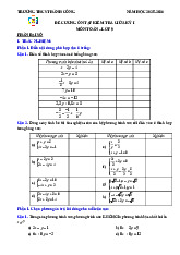 Đề cương giữa kỳ 1 Toán 9 năm 2025 – 2026 trường THCS Thành Công – Hà Nội