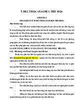 Chương 1, 2 Môn Tâm lý học Tiểu học | Đại học Vinh