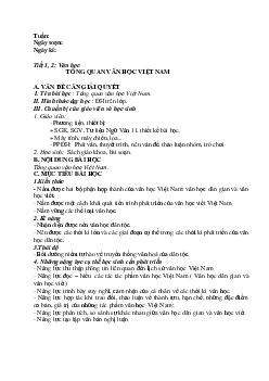 Giáo án ngữ văn 10 học kỳ 1 theo 5 bước hoạt động-phương pháp mới