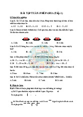 Bài tập tuần: phép chia (tiếp 1) | Toán 2