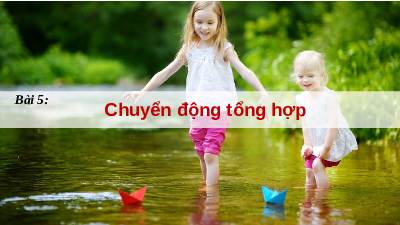 Giáo án điện tử Vật lí 10 Bài 5 Chân trời sáng tạo: Chuyển động tổng hợp